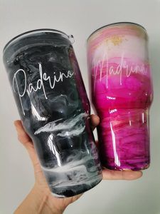 imagen Decoración de Termos y tazas con Resina