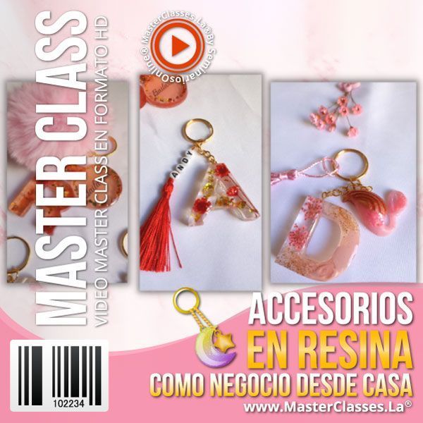 Masterclass Accesorios en Resina como Negocio desde Casa